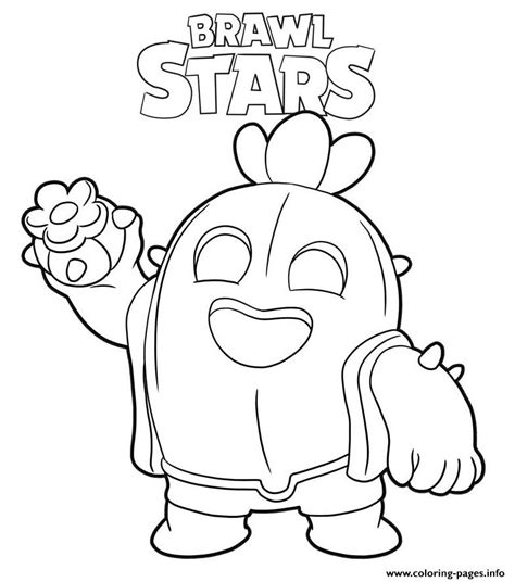 brawl stars ausmalbilder spike|Brawl Stars Coloring Pages (Free PDF Printables)